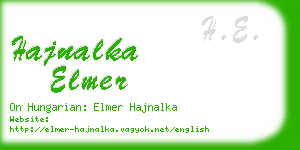 hajnalka elmer business card